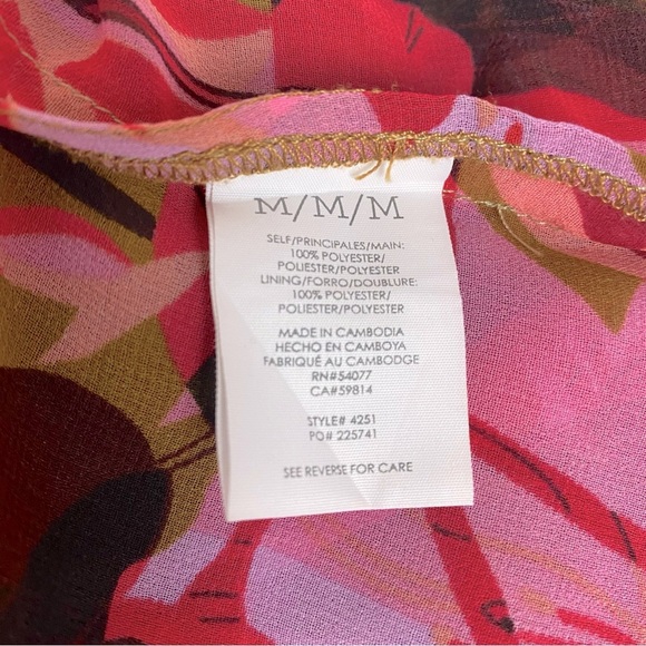 CAbi Mia 2 Piece Long Sleeve Layered Blouse Size M - Picture 7 of 8